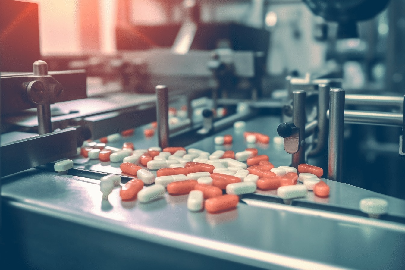 Tablet and capsule inspection conveyor in a pharmaceutical production line